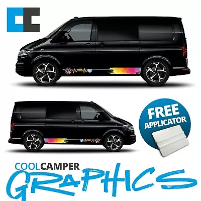 Vw Volkswagen T4 T5 T6 Camper Paint Special Edition Side Stripes Graphic Decal • £48.10