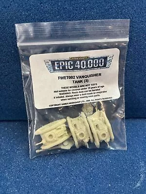 Epic 40k. Forgeworld. 3 X Vanquisher Tanks. BNIB. • $31.11