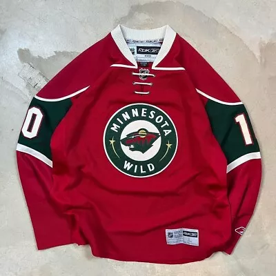 Minnesota Wild Hockey Jersey Red #10 CCM Reebok Size Large • $80