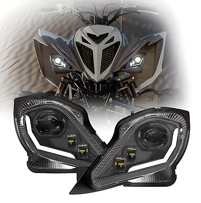 Led Headlights Assembly For Yamaha Raptor 250 350 700 YFZ 450 450R 450X 2006-22 • $156.52