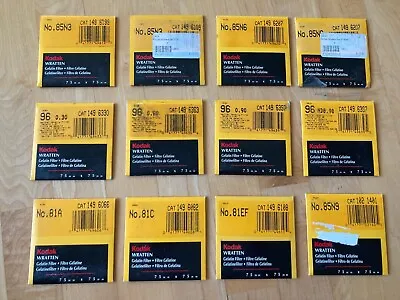 $15 • Buy UNOPENED NEW SEALED Kodak Wratten Gelatin Filters Lot Of 12 Assorted Gels