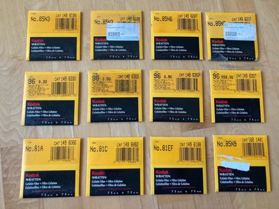 $15 • Buy UNOPENED NEW SEALED Kodak Wratten Gelatin Filters Lot Of 12 Assorted Gels