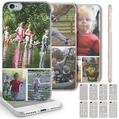 Personalised Photo Phone Case Custom Collage Clear Hard Cover For Apple/samsung • $26.33
