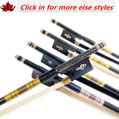 1pcs Professional Carbon Fiber Violin Bow 4/4 Various Styles Frog Decoration • $26.32