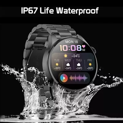 $62.99 • Buy Bluetooth Talking Smart Watch Heart Rate Sport Track Waterproof F IPhone Samsung
