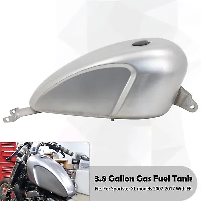 Unpained 3.8 Gal Gas Fuel Petrol Tank Fit For Harley Sportster XL 2000-17 EFI • $189.99