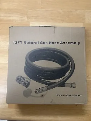 SHINESTAR 1/2-Inch Natural Gas Hose 12-Foot With Quick Connect Fitting Propan... • $43