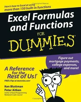 $7.46 • Buy Excel Formulas And Functions For Dummies - Paperback  - Good