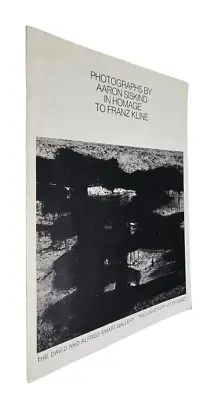 Photographs By Aaron Siskind In Homage To Franz Kline - Brochure - Gallery 1975 • $26.75