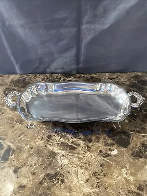 EPCA Bristol Silver By Poole 57 Footed Serving Tray Dish • $15