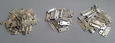 £0.99 • Buy HINGES SILVER Cabinet Cupboard Door Furniture Wood Box Hinge Craft Home + SCREW