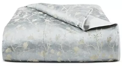 Hotel Collection Full/Queen Duvet Cover Sakura Blossom Slate Blue • $119.99