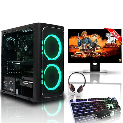 Gaming PC Bundle I7 I5 I3 Desktop Gaming Computer PC 16GB RAM RTX 3050 Windows10 • £380