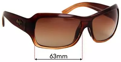 SFx Replacement Sunglass Lenses Fits Maui Jim MJ111 Palms - 63mm Wide • $33.99