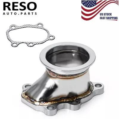 $29.69 • Buy 2.5  63mm V- Band Clamp Flange Turbo Down Pipe Adapter Fit For T25 T28 GT25 GT28