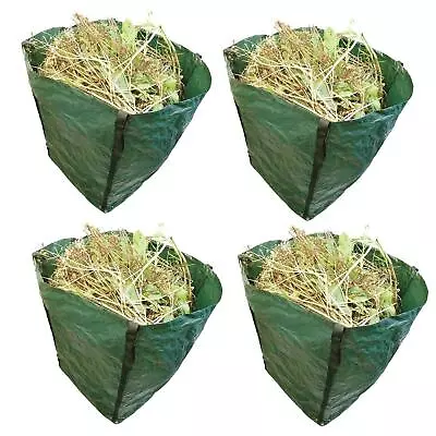 £16.98 • Buy 4X 360L Garden Waste Bags - Heavy Duty Large Refuse Storage Sacks With Handles