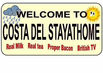 £8.50 • Buy Holiday Seaside Beach Quotes Wall Plaque Metal Sign Novelty Costa Del Sol Sign
