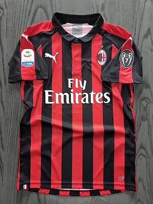 2018/19 Puma AC Milan S. Castillejo Match Issue Home Jersey • $200