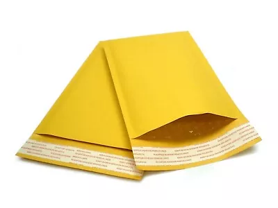 50 Ct 4x7 #000 KRAFT BUBBLE MAILERS PADDED ENVELOPES 4 X 7 • $12.95