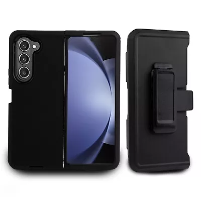 $12.95 • Buy For Samsung Galaxy Z Fold 5 Heavy Duty Shockproof Rugged Case Belt Clip Holster