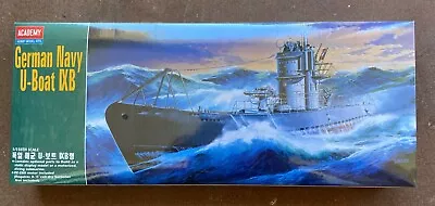 Motorized Academy Models German Navy U-Boat IXB 1/150  Scale Kit #1442 • $61.75