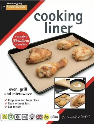 £2.39 • Buy Reusable Non Stick Cooking Liner Oven Microwave Bbq Grill Baking Mat Sheet Tray