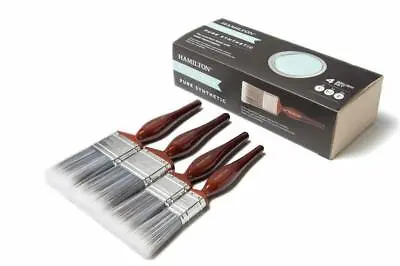 Hamilton Perfection Pure Synthetic Paint Brush Set 4 Pc Anza 12140-004 INCL VAT • £21.95