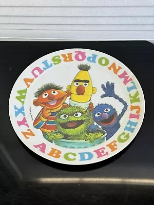 1977 Sesame Street  Melamine Plate Muppets Jim Henson  • $12.34