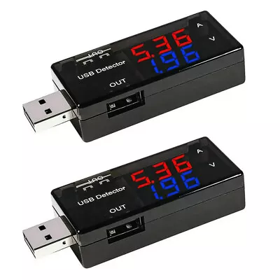 2x USB Charger Doctor Current Voltage Charging Detector Battery Volt Amp Tester • $11.69