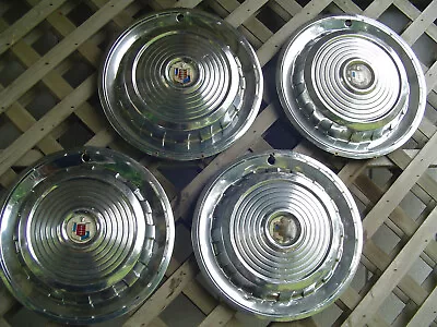 1958 58 Vintage Mercury Meteor Comet Monterey Marauder S-55 Hubcaps Wheel Covers • $267.50