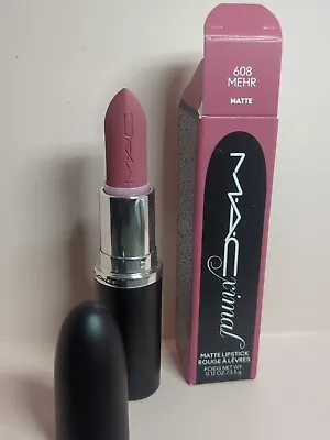 MAC Macximal Matte Lipstick 608 Mehr / Full Size /NEW Releases ! • $22.49