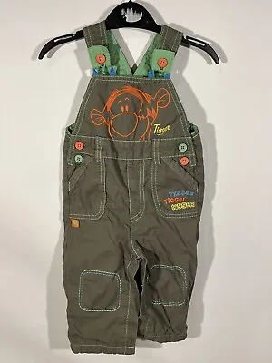 90s Vintage Style  Green Tigger Dungarees Trousers Age 3-6 Months From George • $12.44