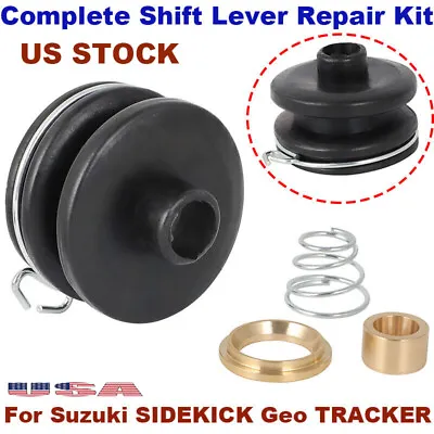 For Suzuki SIDEKICK / Geo TRACKER COMPLETE SHIFTER LEVER REPAIR KIT 1989-1998 US • $28.49