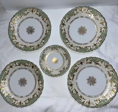 Antique Limoges Blakeman & Henderson Set Of Four 8.5” And One 6” Plates • $110