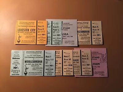 £10 • Buy 65/6 TICKETS Tottenham Spurs (listed Individually) 1965/1966