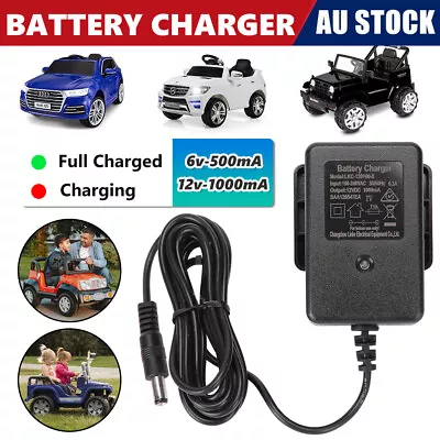 $17.85 • Buy 12V/6V Adaptor Battery Charger Kids Electric Quad Bikes Trikes Scooters Toys Car