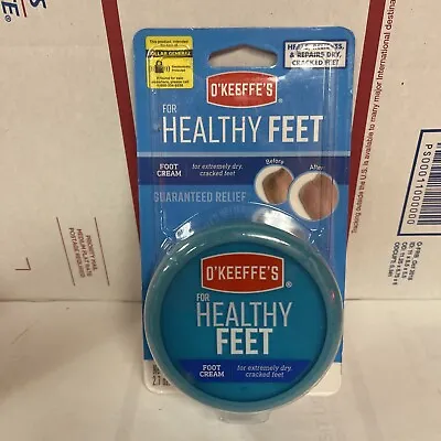 OKeeffes Healthy Feet Foot Cream For Extremely Dry Cracked Feet 2.7 Ounce Jar • $12.45