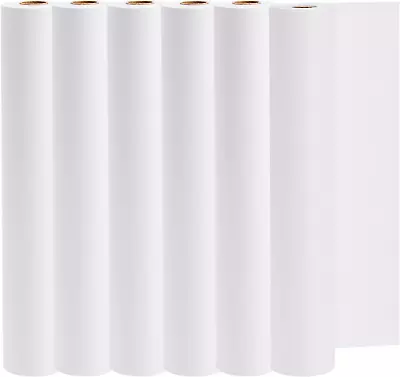 SOUJOY 6 Pack Easel Paper Roll 30Cm X 25M White Paper Roll Recyclable Arts And • £33.53
