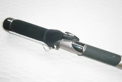 GE GENERAL ELECTRIC 1 1/2  VELVET FLOCKED CLIP Only Hot CURLING IRON Dual Volts! • $34.95
