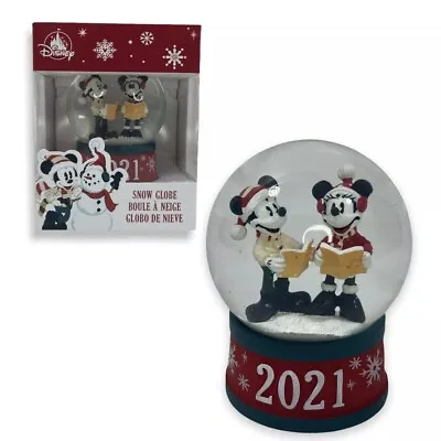 Disney Store Mickey And Minnie 2021 Christmas Snow Globe Holiday Collectors New • $23.74