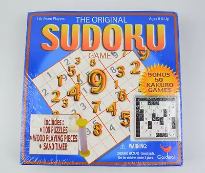 2005 Cardinal The Original Sudoku Game 100 Puzzles W/ Wood Playing Pieces • $17.99