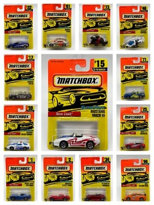 $7.49 • Buy 1997 Matchbox Mainlines - PICK YOUR CAR!! - Single Carded Cars NEW NIP
