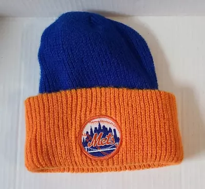 New York Mets MLB Knit Winter Hat Beanie Maxwell House Coffee Winter • $14.99