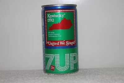 7-up Soda Bi-cenntenial States Can 1976 - Kentucky - Uncle Sam Puzzle Piece - • $6.73