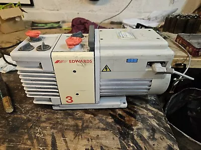 Edwards 3 Rotary Vane Vacuum Pump  Model - RV3 Lab • £200