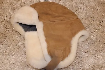 Ugg Australia Leather Sheepskin Aviator Fur Lined Unisex Warm Winter Hat NWT! • $59.99