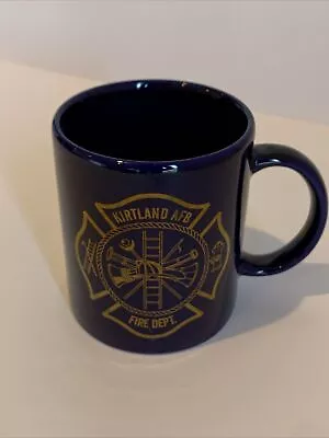 Vintage Kirtland AFB Fire Dept Mug Royal Blue • $5