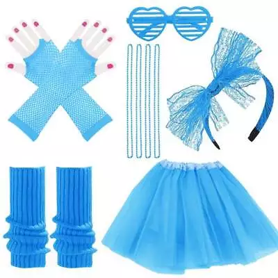 80s Fancy Dress Accessories Set For Women Girls 1980s Fancy Party Costume Set • $21.99