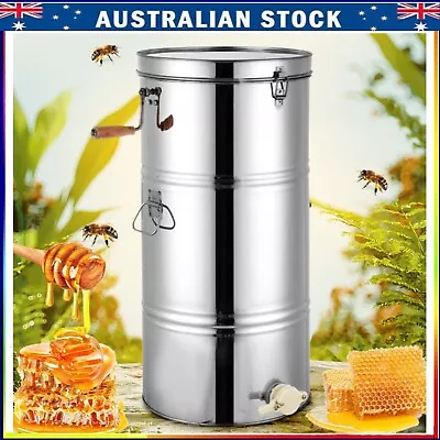 Honey Extractor 2 Frame Manual Stainless Steel Beekeeping Equipment Drum Honey • $126.35