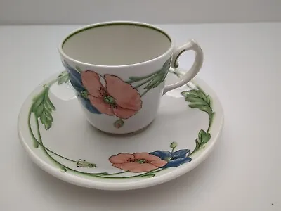 Villeroy & Boch Amapola -  Cup And Saucer Germany • $10.99